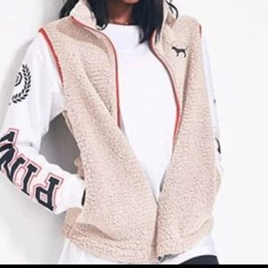 Victoria's Secret PINK Sleevless Sherpa vest/jacket